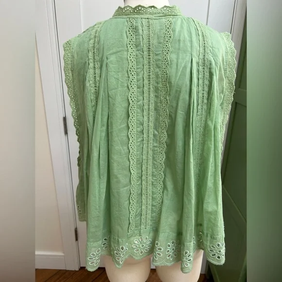 Farm Rio eyelet blouse. NWOT - Picture 4 of 11